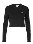 Always Original Rib Long Sleeve Top W Sport T-shirts & Tops Long-sleeved Black Adidas Originals