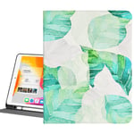 Case for New iPad Pro 11 2021 & 2020 & 2018 Smart Cover Case with Auto Sleep/Wake & iPad Pencil Holder for iPad Pro 11 Inch,Leaves