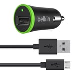 Belkin Universal Removable Micro-USB Charge and Sync Cable - 2.1 A Micro USB Car Charger, Svart