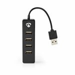 4 Port USB 2.0 Slim Data USB Hub Adapter Mac PC USB Flash Drives Desktop