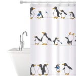Duschdraperi med Pingviner - 180 x 180 cm