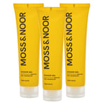Moss & Noor After Workout Shower Gel Fresh Grapefruit 3 x 150 ml