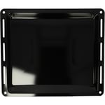 Plaque de four noire, émaillée, revêtement anti-adhérence compatible avec Whirlpool AKZ-Serie, AKZxxxx - 44,5 x 37,5 x 3,5 cm - Vhbw