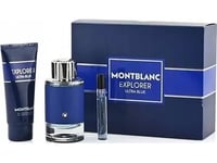 Mont Blanc Set (Explorer Ultra Blue Edp/S 100Ml + Travel Spray 7,5Ml + Shower Gel 100Ml)