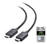 Cable Matters certifierad Ultra High Speed HDMI2.1 aktiv AOC optisk fiberkabel 15m 8K 60Hz 4K 120Hz 48Gbps Dynamic HDR eARC VRR