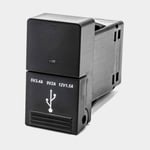 Carling Technologies USB-uttag CV-Charge, infällt, svart, 12 V / 24 V, 3.6 A, USB-C + USB-C, med lock