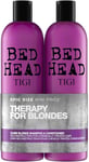 Bed Head by TIGI - Dumb Blonde Shampoo and Conditioner Set - Ideal for coloured