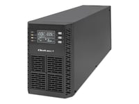 Qoltec - Ups - Effektfaktor 1,0, Lcd, Epo, Online - Ac 110-300 V - 2000 Watt - 2000 Va - 9 Ah - Rs-232, Usb, Rj-45 - Utgångskontakter: 3 - Svart