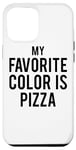 Coque pour iPhone 13 Pro Max Ma couleur préférée est la pizza - Amateur de pizza