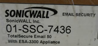 NEW Dell SonicWALL Total Secure Email 50 With ESA 3300 App 01-SSC-7436
