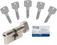 Cylindre Barillet BRICARD Européen + 5 Clefs Sécurités + Carte