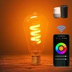 WiFi RGB Multicoloured Vintage Smart Bulb Compatible with Alexa Echo-Google Home