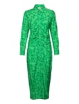 Envictoria Ls Long Dress Aop 6891 Maxiklänning Festklänning Green Envii