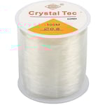 Elastisk pärltråd 100M Elastisk armbandstråd 0,8 mm Transparent Elastisk Stretchig tråd för armbandstillverkning Smycken Pärlhalsband hantverk