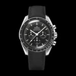 Sailcloth Rubber Curved End Watch Strap Band For Omega Speedmaster Moonwatch