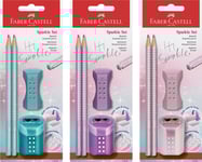 Faber-Castell 118282, B, Blandade Färger, Triangulär, Konst, Grafisk Teckning, Hobby, Kontor, Skola, Technical Drawing, Blåsa, 4 Styck