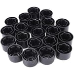 OCEAN 20 Hjulmutter Bult Cover Cap 17Mm Kompatibel med VW Golf Mk