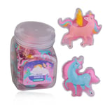 accentra Mini gel douche « Magic Unicorn » – Grand paquet parfait comme cadeau pour anniversaire d'enfant, prix de tombola ou calendrier de l'Avent – Verre à bonbons de 24 x 50 ml, motif licorne et