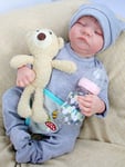 17 inch Reborn-dukker Baby- og småbørnslegetøj Genfødt Barnedukke Dukke Genfødt babydukke Baby Babydrenge Genfødt baby dukke Levi Nyfødt livagtige Gav