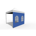 O.B. WIIK Vegg, m/vindu - blå for 3 x 3m pop-up telt (1 side)