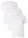Lacoste3 Pack Crew T-Shirt - White