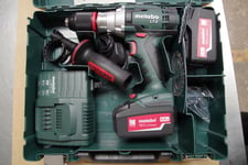 Metabo SB18LTX Impuls Cordless Combi Drill Kit 2 x 4.0ah Charger & Carry Case