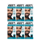 6 x Just For Men Moustache and Beard Dye Gel Real Black M55 M-55