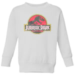 Jurassic Park Logo Vintage Kids' Sweatshirt - White - 3-4 Years - White