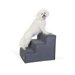 K&H Pet Products Pet Steps Escalier Pliable pour Chien pour lit surélevé Gris/Gris 3 marches