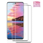 Pack of 2 Tempered Glass Screen Protector for Samsung Galaxy S20 Plus 3D Round Edge Screen Protector 9H Hardness Bubble-Free Ultra Clear Anti-Scratch Fingerprint Sensor Compatible Tempered Glass Film Galaxy S20 Plus