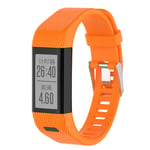 KOMI Watch Straps compatible with Garmin Vivosmart HR+, Silicone Fitness Sport Wrist Band Replacement for Garmin Vivosmart HR plus (orange)