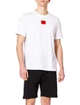 HUGO Mens Diragolino212 Cotton T-Shirt with red Logo Label