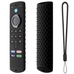 Noir-Étui souple pour télécommande Amazon Fire TV Stick 4K Max, housse en silicone avec lanière, anti-chute,