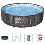 Steel Pro MAX swimmingpoolsæt 427x107 cm rund