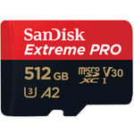 Sandisk Extreme PRO 512GB micro SDXC SDSQXCZ-512G-GN6MA