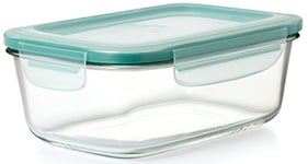 OXO Good Grips – Boîte de conservation Smart Seal -Boîte de rangement pour la cuisine - Rectangulaire - Verre - 1,9 L
