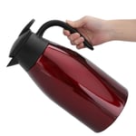 (Red)2L Insulation Pot Stainless Steel Vacuum Thermal Kettle Jug For Home Off RE