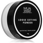 MUA Makeup Academy Matte läpinäkyvä irtopuuteri mattapinnan saamiseksi 16 g
