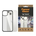 iPhone 13/14/15 PanzerGlass ClearCase Antibakteriell Deksel - Svart / Klar