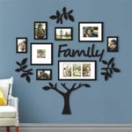 Family Tree Photo Frame Picture Collage Sticker Party Wedding B Green