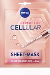 NIVEA Cellular Expert Lift Pure Bakuchiol Sculpting Face Sheet Mask (1Pc), Wrink