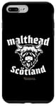 Coque pour iPhone 7 Plus/8 Plus Whisky Highland Cow Lettrage Malthead Scotch Whisky