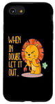 Coque pour iPhone SE (2020) / 7 / 8 When In Doubt Let It Out Funny Farting Cute Lion Pet