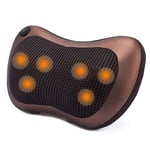 YSDNI Car Massage Pillow,Neck Massage Pillow Back Massager Cushion,with Heat Deep Tissue Kneading Massager for Cervical, Shoulder, Waist, Muscle Pain Relieve in Home Car and Office
