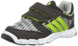 adidas Performance Adipure Trainer 360 CF, Chaussures Premiers Pas bébé - Gris - Grau (Mid Grey S14/Solar Slime/Black 1), 22 EU