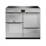 Stoves 444411473 Sterling Deluxe 100cm Electric Induction Range Cooker - Stainless Steel