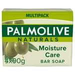 Palmolive Naturals Moisture Care with Olive Soap Bar, 90 g - Pack of 4.