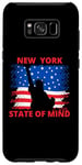 Coque pour Galaxy S8+ New York State of mind New York City Drapeau américain