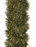Stor og Fyldig Grønn og Gull Glitter-Girlander til Juletre og Rekkverk 180x7 cm