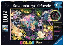 Ravensburger Fairy Garden Puzzle Phosphorescent de 100 pièces pour Enfants à partir de 6 Ans, 13293, Multicolore, 49,3 x 36,2 x 0,2 cm